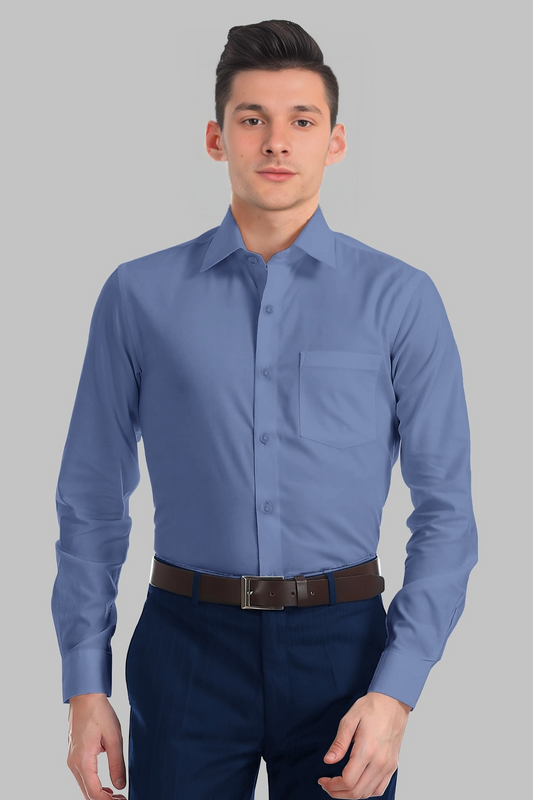 BLUE BOND- Premium Italian Twill Cotton Shirt